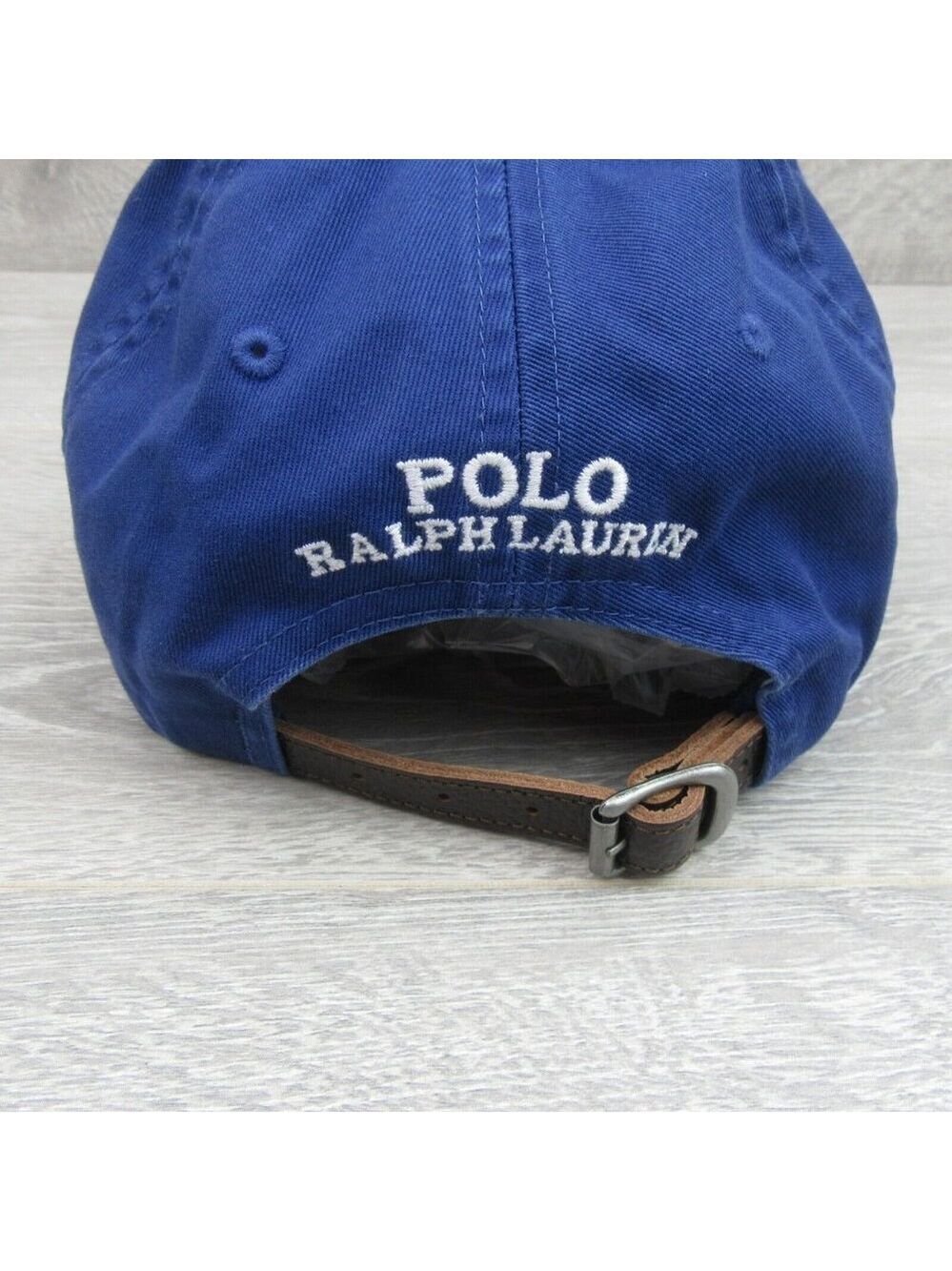 Polo Ralph Lauren Bear Twill Ball Cap Hat Royal Blue OS Adjustable NEW - Picture 7 of 13